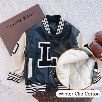 Children's Fashion Designer Style Letter Jackets, With Winter or Spring Inner Lining Options.